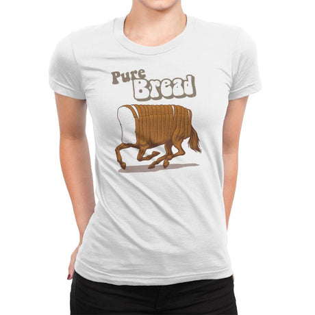 Pure Bread - Womens Premium T-Shirts RIPT Apparel Small / White