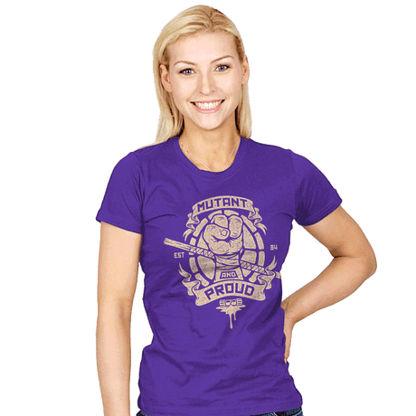 Purple and Proud! - Womens T-Shirts RIPT Apparel