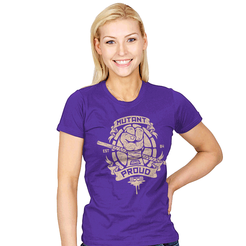 Purple and Proud! - Womens T-Shirts RIPT Apparel
