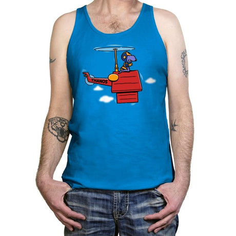 Purple Beagle Copter - Tanktop Tanktop RIPT Apparel X-Small / Teal