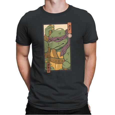 Purple Kame Ninja - Mens Premium T-Shirts RIPT Apparel Small / Heavy Metal