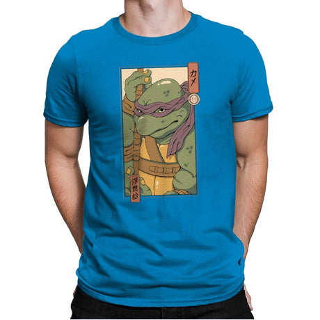 Purple Kame Ninja - Mens Premium T-Shirts RIPT Apparel Small / Turqouise