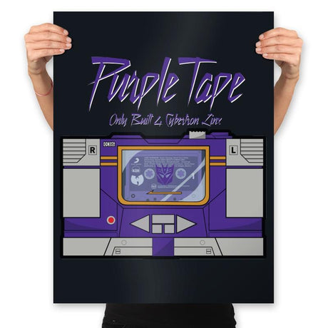 Purple Tape - Prints Posters RIPT Apparel 18x24 / Black