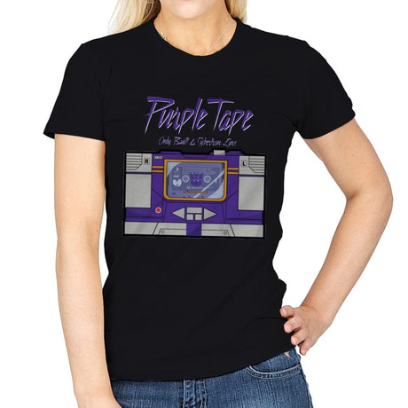 Purple Tape - Womens T-Shirts RIPT Apparel Small / Black