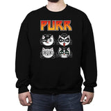 Purr Rock - Crew Neck Sweatshirt Crew Neck Sweatshirt RIPT Apparel