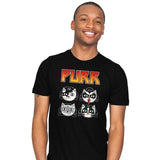 Purr Rock - Mens T-Shirts RIPT Apparel Small / Black