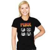 Purr Rock - Womens T-Shirts RIPT Apparel Small / Black