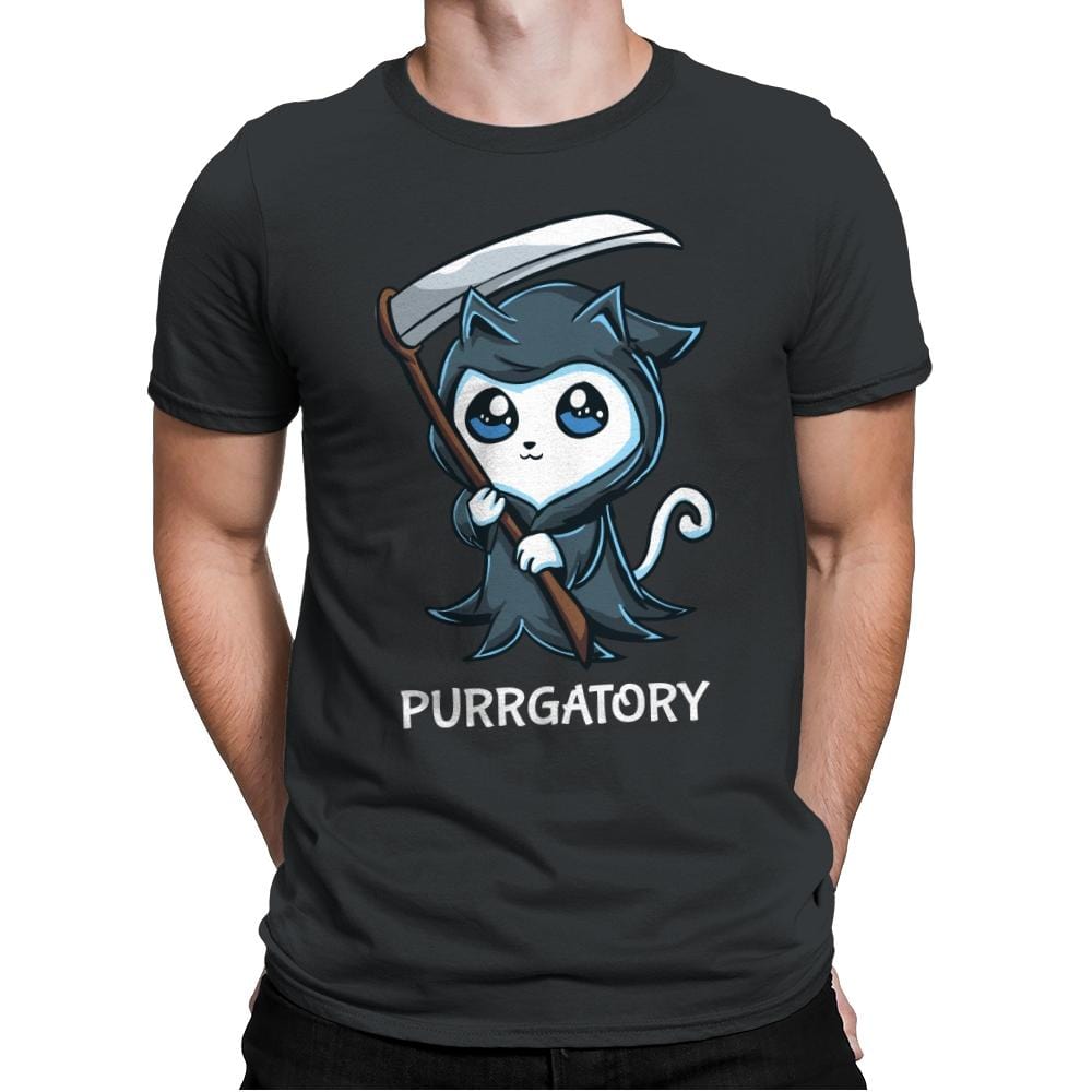 Purrgatory - Mens Premium T-Shirts RIPT Apparel Small / Heavy Metal