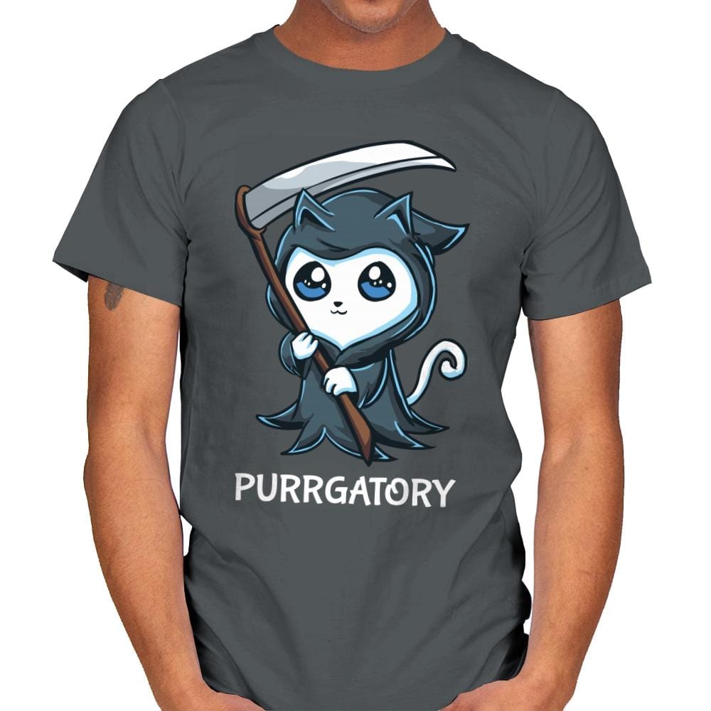Purrgatory - Mens T-Shirts RIPT Apparel Small / Charcoal