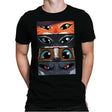 Puss in Boots Eyes - Mens Premium T-Shirts RIPT Apparel Small / Black