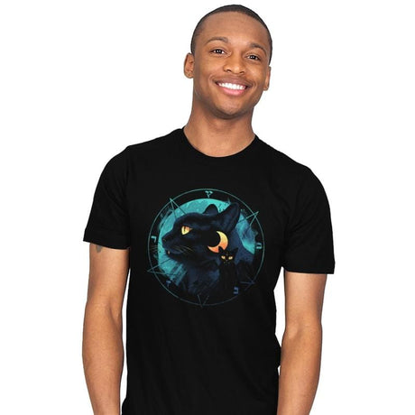 Puss the Evil Cat - Mens T-Shirts RIPT Apparel Small / Black