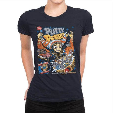 Putty Pebbles - Womens Premium T-Shirts RIPT Apparel Small / Midnight Navy