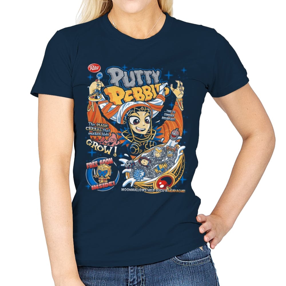 Putty Pebbles - Womens T-Shirts RIPT Apparel Small / Navy