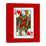Queen Card - Canvas Wraps Canvas Wraps RIPT Apparel 16x20 / Red