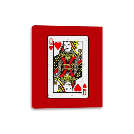 Queen Card - Canvas Wraps Canvas Wraps RIPT Apparel 8x10 / Red