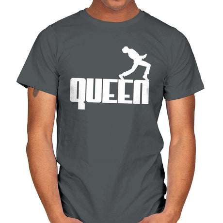 QUEEN - Mens T-Shirts RIPT Apparel Small / Charcoal