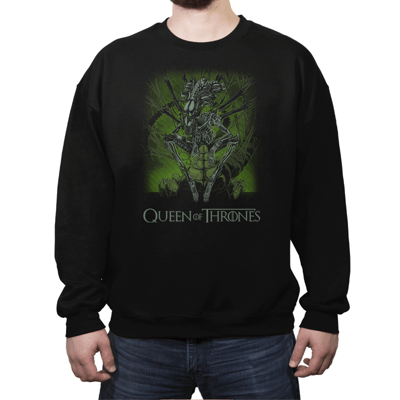 Queen of Thrones - Crew Neck Sweatshirt Crew Neck Sweatshirt RIPT Apparel