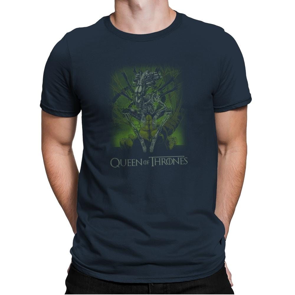 Queen of Thrones Exclusive - Mens Premium T-Shirts RIPT Apparel Small / Indigo