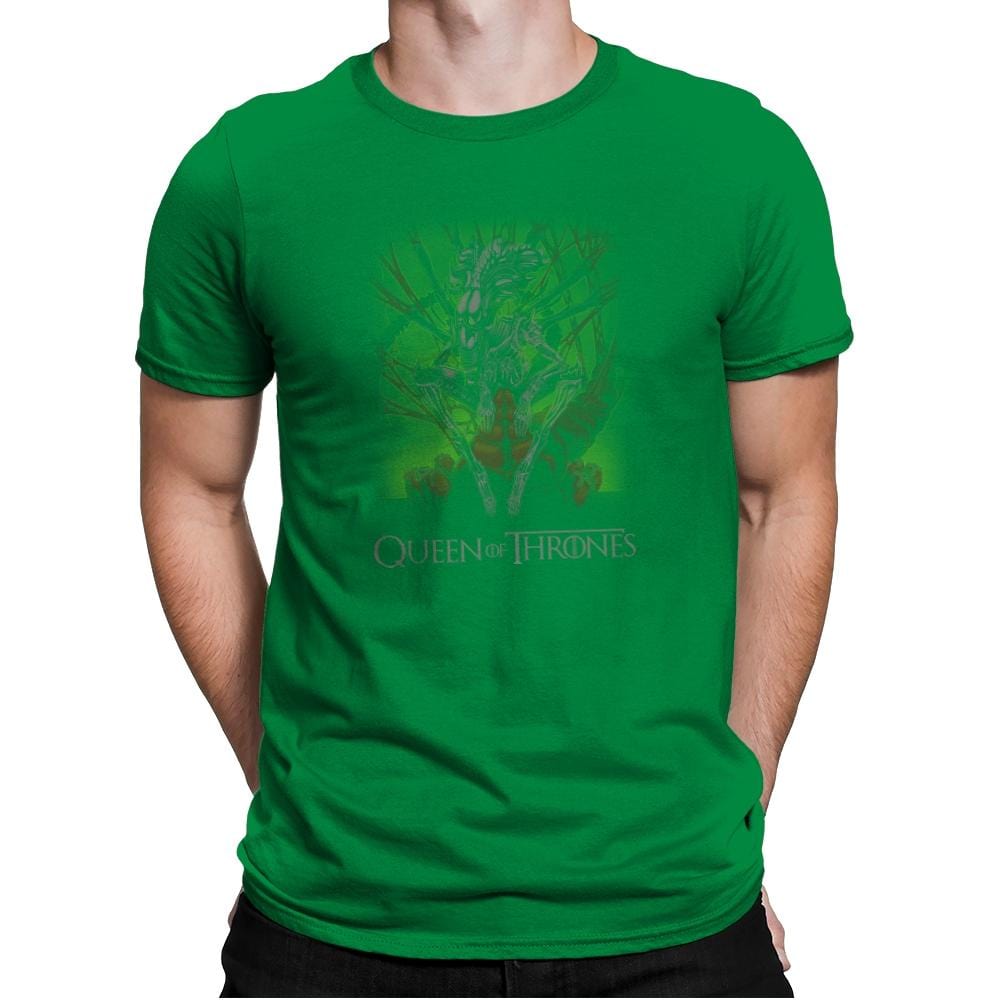 Queen of Thrones Exclusive - Mens Premium T-Shirts RIPT Apparel Small / Kelly Green
