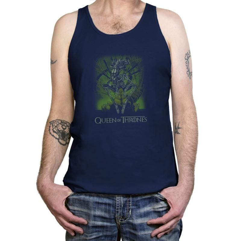 Queen of Thrones Exclusive - Tanktop Tanktop RIPT Apparel X-Small / Navy