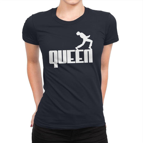 QUEEN - Womens Premium T-Shirts RIPT Apparel Small / Midnight Navy