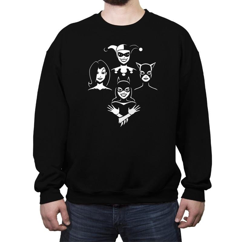 Queens - Crew Neck Sweatshirt Crew Neck Sweatshirt RIPT Apparel Small / Black