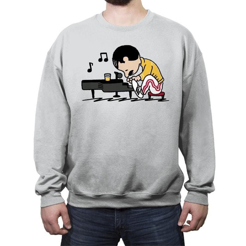 Queenuts! - Crew Neck Sweatshirt Crew Neck Sweatshirt RIPT Apparel Small / Sport Gray