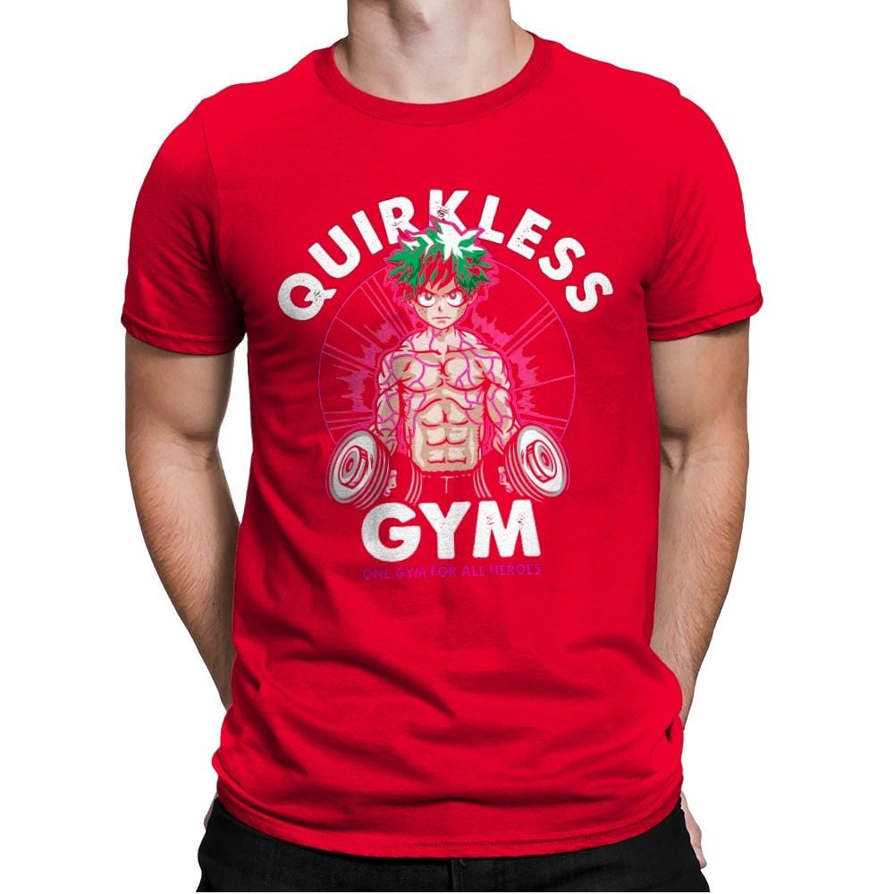 Quirkless Gym - Mens Premium T-Shirts RIPT Apparel Small / Red