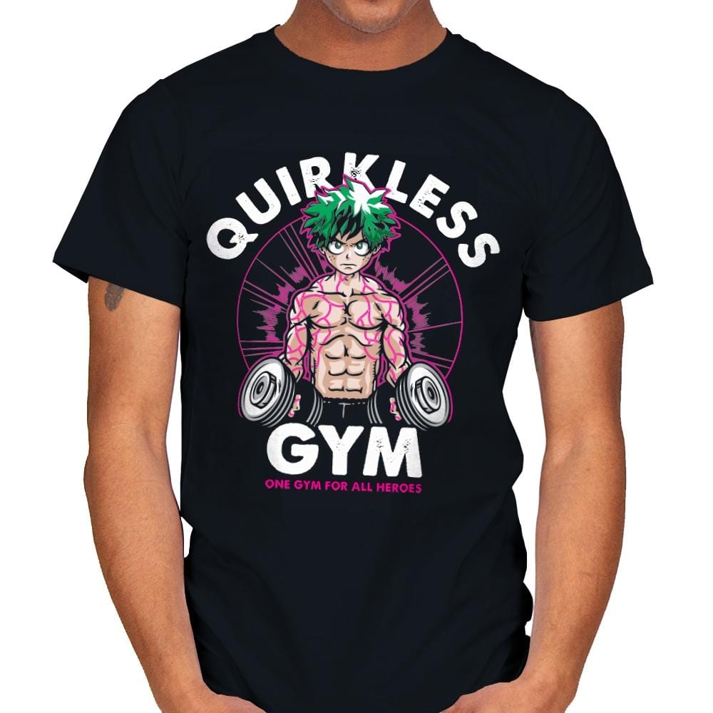 Quirkless Gym - Mens T-Shirts RIPT Apparel Small / Black