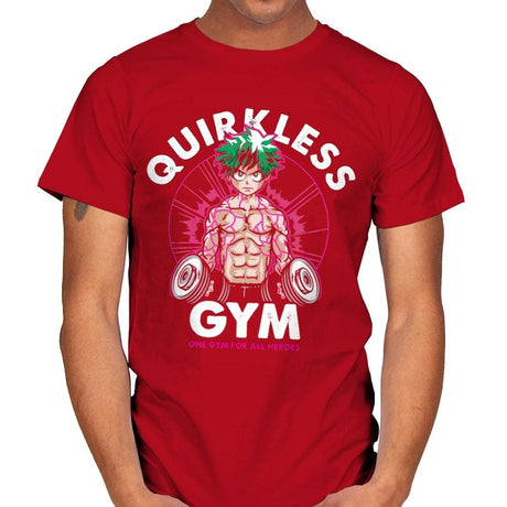Quirkless Gym - Mens T-Shirts RIPT Apparel Small / Red