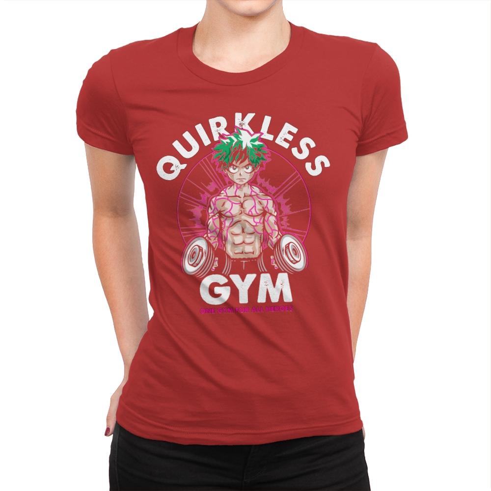 Quirkless Gym - Womens Premium T-Shirts RIPT Apparel Small / Red
