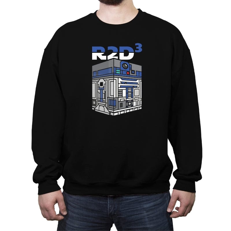 R2Dcubed - Crew Neck Sweatshirt Crew Neck Sweatshirt RIPT Apparel Small / Black