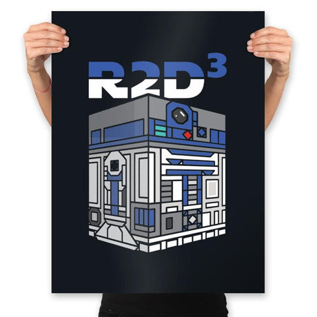 R2Dcubed - Prints Posters RIPT Apparel 18x24 / Black