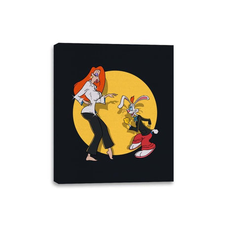 Rabbit Fiction - Canvas Wraps Canvas Wraps RIPT Apparel 8x10 / Black