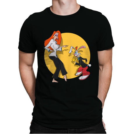 Rabbit Fiction - Mens Premium T-Shirts RIPT Apparel Small / Black
