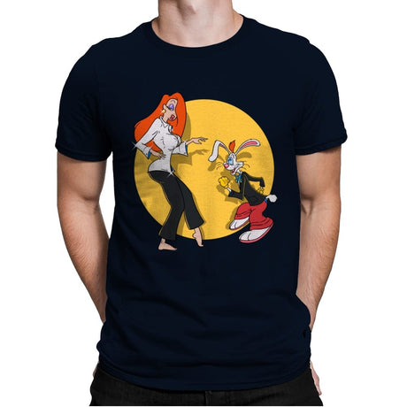 Rabbit Fiction - Mens Premium T-Shirts RIPT Apparel Small / Midnight Navy