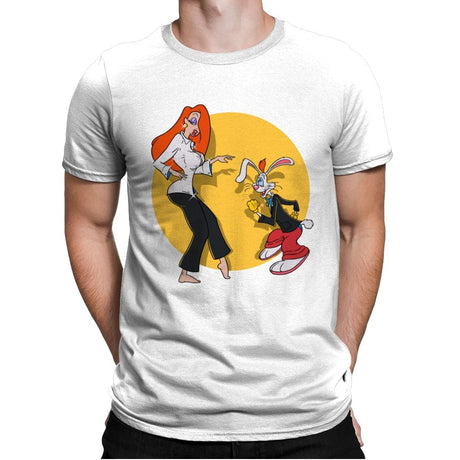 Rabbit Fiction - Mens Premium T-Shirts RIPT Apparel Small / White