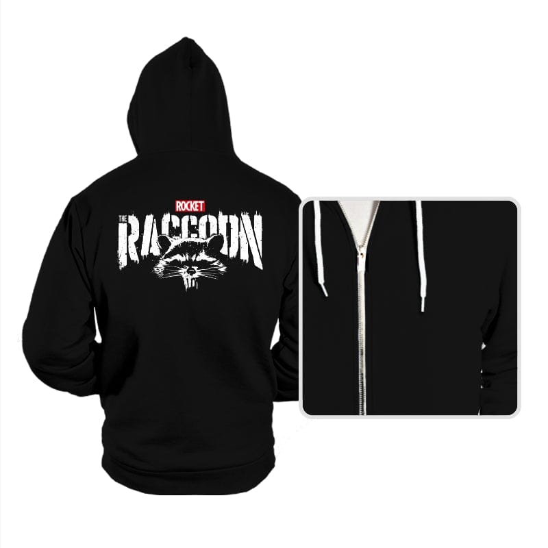 Raccoonisher - Hoodies Hoodies RIPT Apparel Small / Black