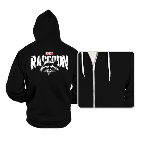Raccoonisher - Hoodies Hoodies RIPT Apparel Small / Black