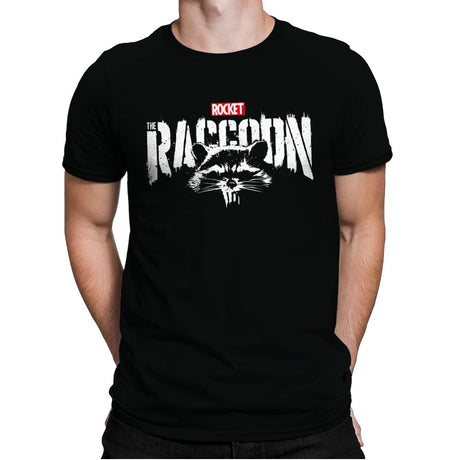 Raccoonisher - Mens Premium T-Shirts RIPT Apparel Small / Black