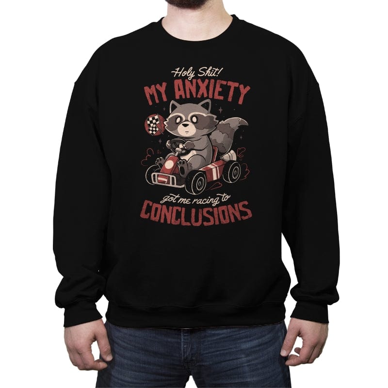 Racing to Conclusions - Crew Neck Sweatshirt Crew Neck Sweatshirt RIPT Apparel Small / Black