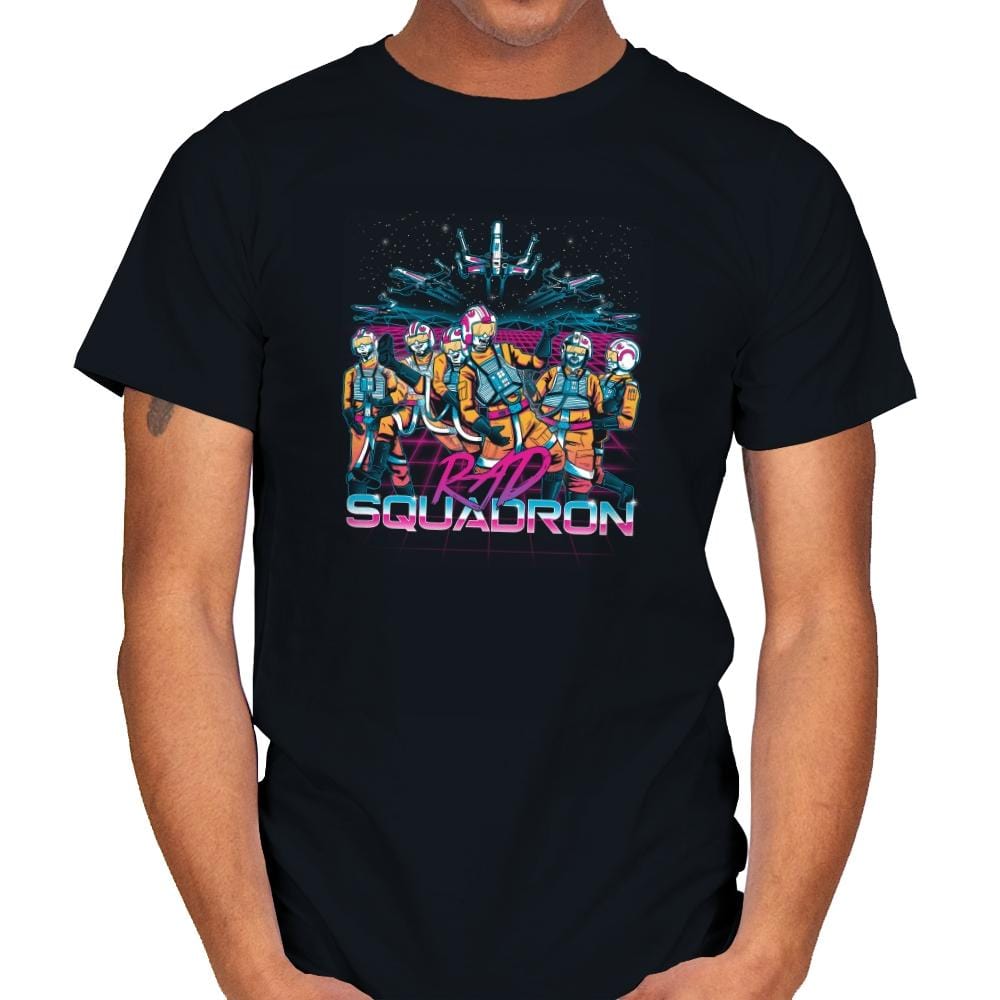 Rad Squadron Exclusive - Mens T-Shirts RIPT Apparel Small / Black