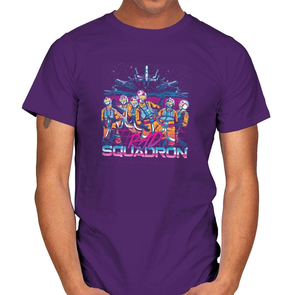 Rad Squadron Exclusive - Mens T-Shirts RIPT Apparel Small / Purple