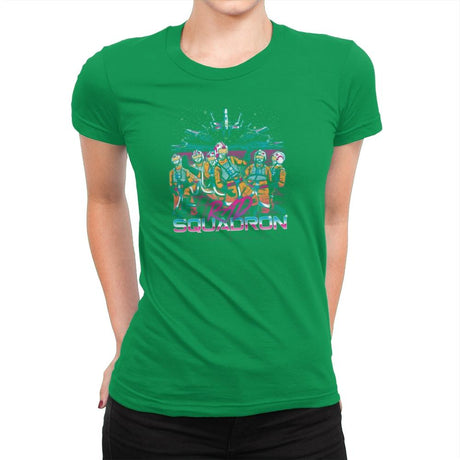 Rad Squadron Exclusive - Womens Premium T-Shirts RIPT Apparel Small / Kelly Green