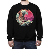 Rad Tiger Wave - Crew Neck Sweatshirt Crew Neck Sweatshirt RIPT Apparel