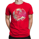 Rad Tiger Wave - Mens Premium T-Shirts RIPT Apparel Small / Red