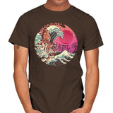 Rad Tiger Wave - Mens T-Shirts RIPT Apparel Small / Dark Chocolate
