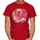 Rad Tiger Wave - Mens T-Shirts RIPT Apparel Small / Red