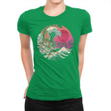Rad Tiger Wave - Womens Premium T-Shirts RIPT Apparel Small / Kelly Green
