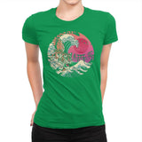 Rad Tiger Wave - Womens Premium T-Shirts RIPT Apparel Small / Kelly Green